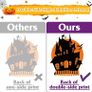 Halloween Window Stickers, 98pcs Halloween Window Clings Monster Ghost Pumpkin Stickers, Double Sided Halloween Window Decals for Kids Party Supplies Image 4