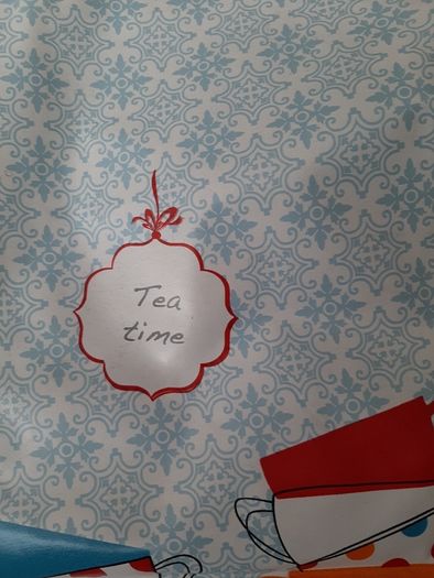 New wipe clean vintage tablecloth