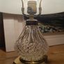 table lamp hand cut glass Image 2