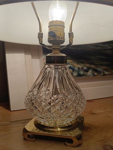 table lamp hand cut glass