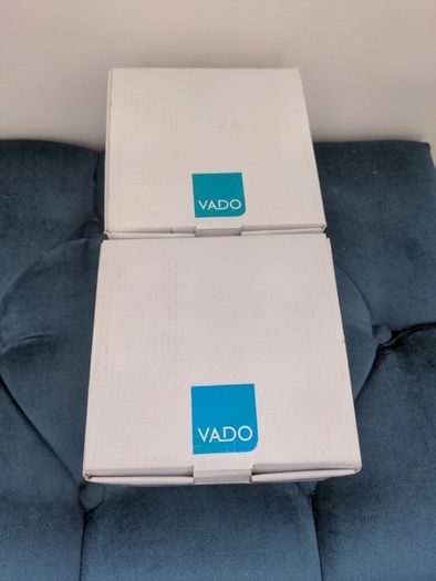 VADO Soho frosted glass tumblers in chrome
