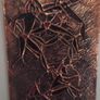 Vintage copper & enamel wall art, Mid century wall hanging Image 6