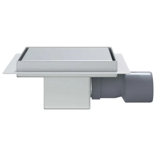 2 in 1 Shower Drain Silver 20 x 20 cm Stainless Steel 304