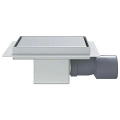 2 in 1 Shower Drain Silver 15 x 15 cm Stainless Steel 304