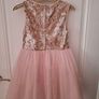 Rose Chiffon dress with sequin detail Image 2