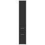 Narrow Bathroom Cupboard Black Image 5