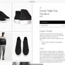 COS. UK -8, EU-42 Suede High-Top Sneakers  HUGO BOSS Lacoste Tommy Hilfiger trainers boots Ecco The North Face Image 2