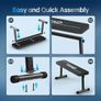 Weight Bench, Foldable Workout Bench for Home Gym with 660 LBS Weight Capacity, Flat Bench Press for Full Body Workout, Black Image 6