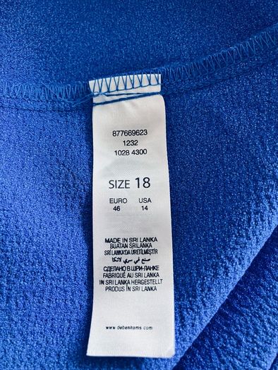 Size 18 Blue Dress by Debenhams