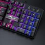 Multiple Color Rainbow LED Backlit Mechanical Feeling USB Wired Gaming Keyboard and Mouse Combo for Working or Games Image 2