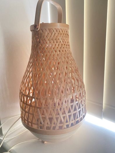IKEA MISTERHULT rattan bamboo table Lamp