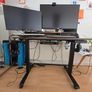 Height Adjustable Electric Standing Desk with Double Drawer, 100/60cm Image 2
