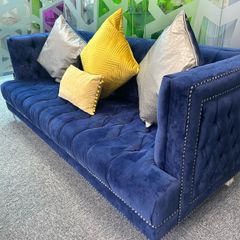 Navy chesterfield 3 seater & 2 seater suite
