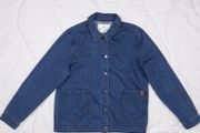 Brakeburn Dark Wash Blue Denim Chore Utility Jacket 10UK/38EU