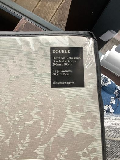duvet set , double, new