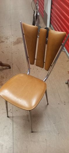 French kitchen chairs set of 4 circa 1960 in ok condition priced to sell