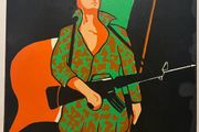Original 1981 Irish Republican Poster - Vintage Block Mount