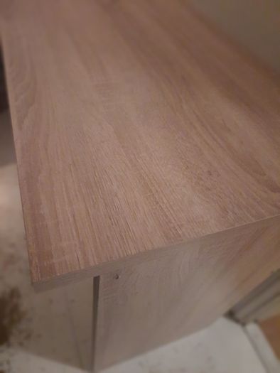 Desk (oak effect and white)