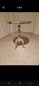 Silver side table