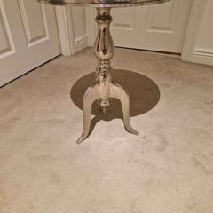 Silver side table