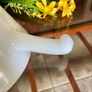 Vintage Mid Century Anchor Hocking Fire King Ovenproof Milk Glass Bowl with Handle 1960 1970s Image 9