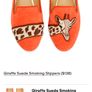Wonder suede embroidered giraffe flats Image 4