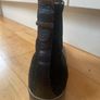 Barbour black leather ankle boots size 6 UK 39 Image 3