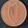 Ireland 1941 Half Penny coin Image 2