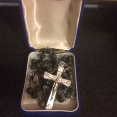 Connemara marble rosary beads free postage