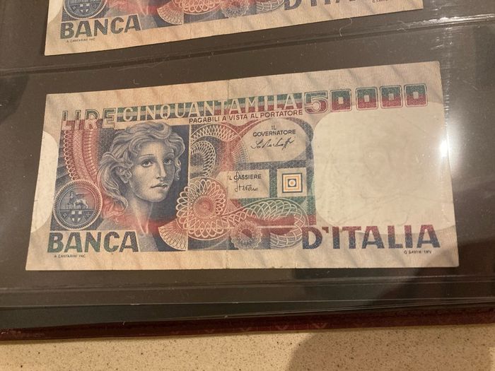 Italy 1977 to 1982 50,000 lire