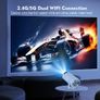 Magcubic HY300 Pro 4K Projector, Android 11, Allwinner H713, Wireless 5.0, UK Plug, 1280/720P HD Home Cinema, Outdoor Portable, 180 Adjustable Stand, Wireless, Compatible with Android 11 TV Box, Outdoor Projector | Modern Cylindrical Design | Compact Image 7