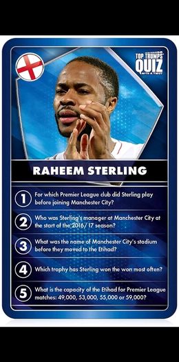 world football stars Top Trumps quiz not brand new