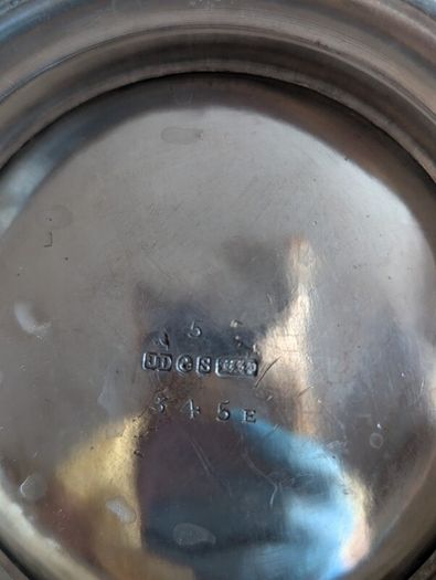 Silverware antique teapot