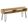 TV Stand Solid Mango Wood 110x35x45 cm Image 2
