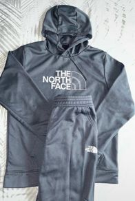 Grey north face tracksuit