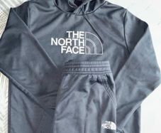 Grey north face tracksuit