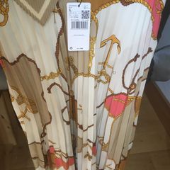 Pleated Skirt + Scarf 'Mango' New with Tags