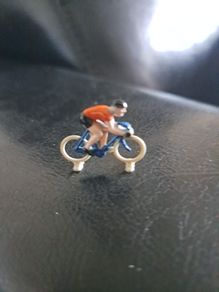 lego vintage cyclist's and vespa 1950s