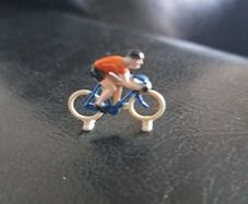 lego vintage cyclist's and vespa 1950s