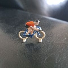 lego vintage cyclist's and vespa 1950s