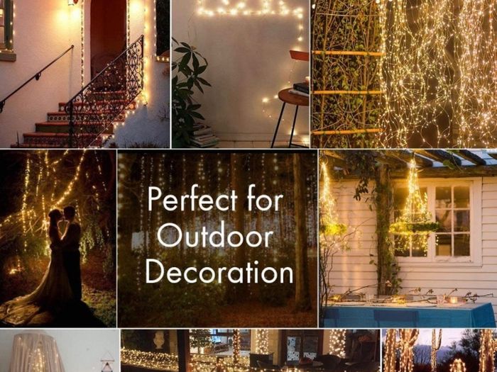 Fairy String Lights, 120LED 12M/40Ft 8 Modes USB Plug in Powered Lights Waterproof Outdoor/Indoor Copper String Lights with Remote Timer for Bedroom, Party, Wedding, Christmas (FREE POSTAGE)