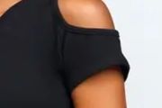 Black cold shoulder dress size M