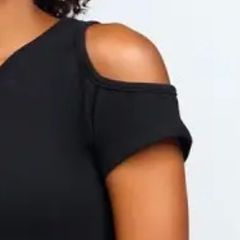 Black cold shoulder dress size M