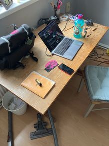 Wooden desk