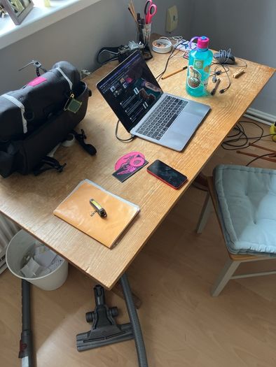 Wooden desk