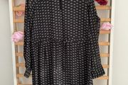 dress Bnwt black &amp; white print long sleeve dress 10/12