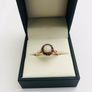 Vintage 9ct Yellow Gold Ruby & Fiery Opal Cluster Ring Image 2