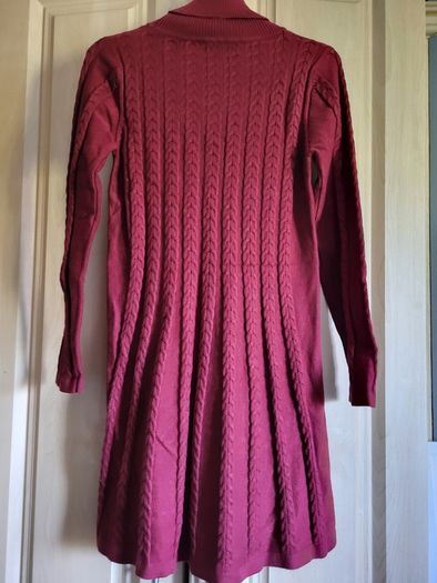 Jumper dress dark red M