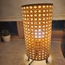Title Rattan Bedside Table Lamp Boho Style Image 2