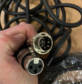 5 pin Tuchel (M) to XLR (F) cable 3m stellvox nagra studer